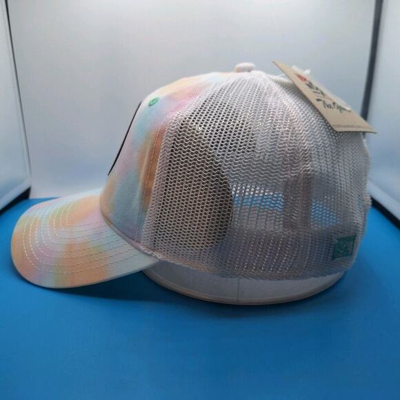 Women's Astrommy Leather Patch Trucker Snapback Tie Dye Hat Cap Gemini Cotton - Picture 3 of 7